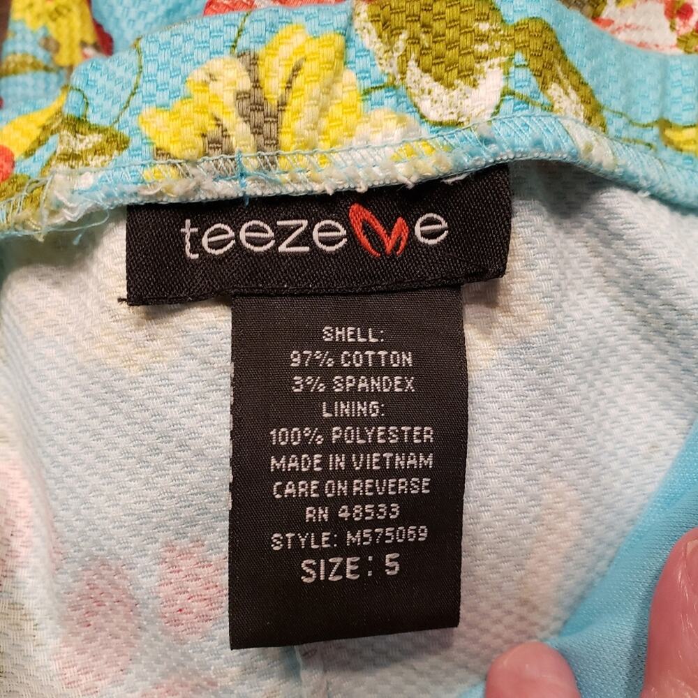 Teeze Me Strapless Floral Dress With Pockets - Picture 4 of 5